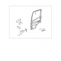 ΠΟΡΤΑ ΟΔΗΓΟΥ MERCEDES ΓΥΜΝΗ ΣΚΕΛΕΤΟΣ  ATECO -AXOR ΔΕΥΤΕΡΗ ΣΕΙΡΑ